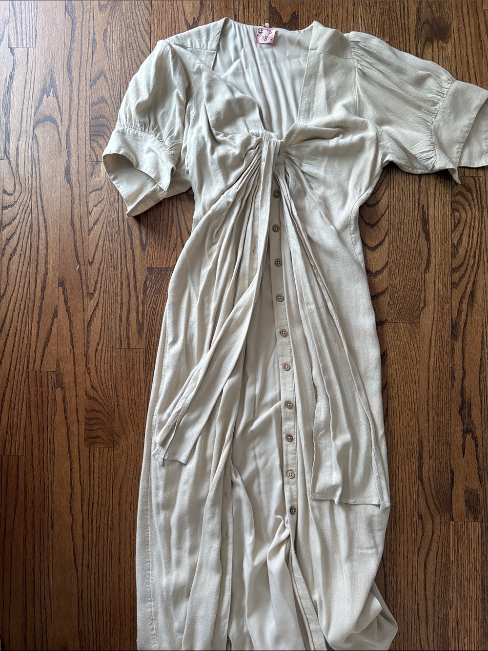 Free People Button down tie front